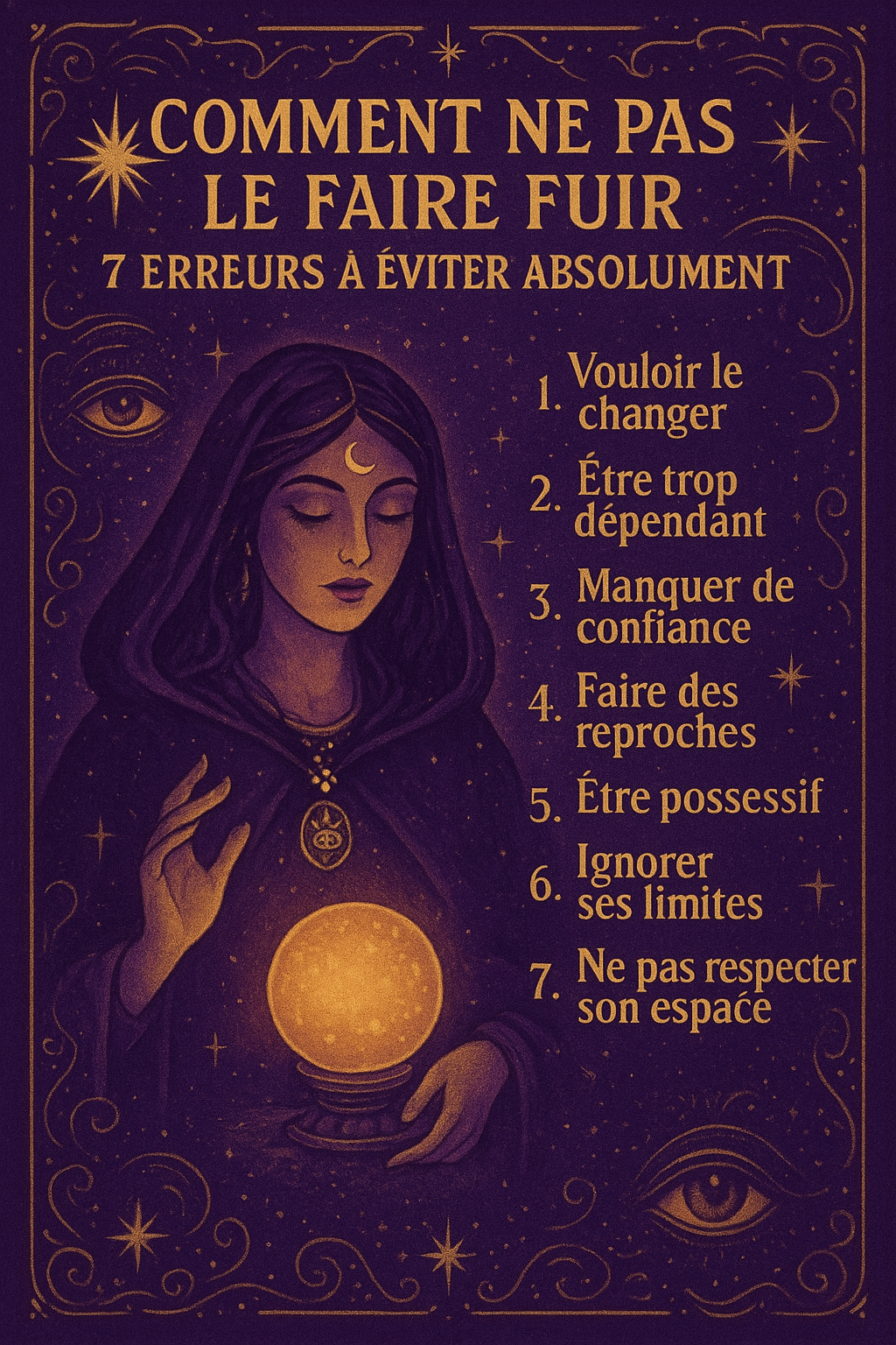 Comment ne pas le faire fuir